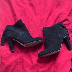 Aldo Black Suede Ankle Booties